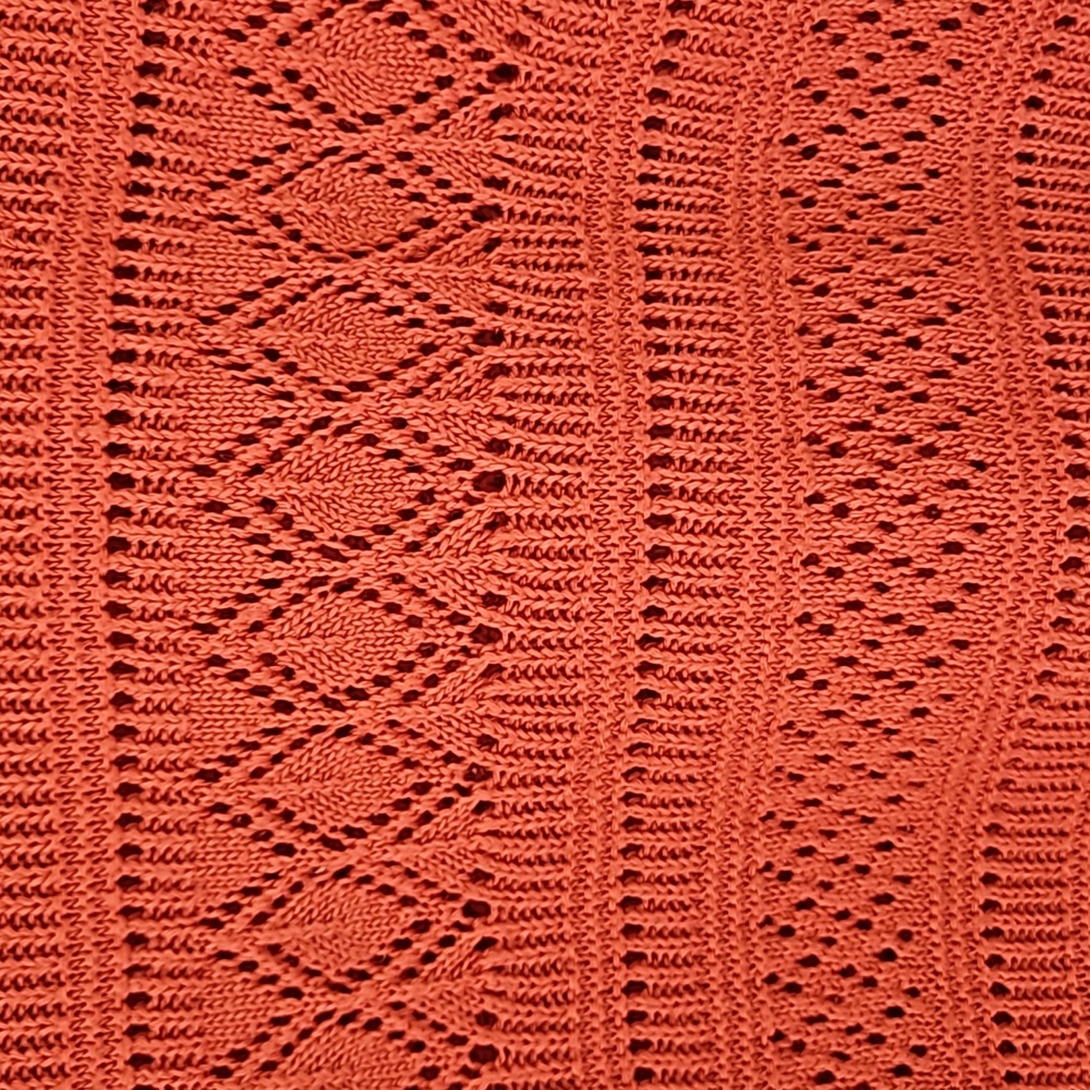 Worthington XL Apricot open knit sweater - Picture 2 of 6